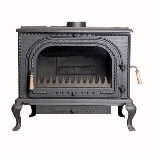 BDS037 H - FIREPLACE WITH SIDE GLASS AND SIDE DOORS (WITH ASHTRAY AT THE BOTTOM)