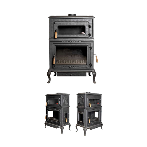 BDS060H - VERTICAL OVEN FIREPLACE WITH SIDE GLASS AND SIDE DOORS (WITH BOTTOM ASHTRAY)