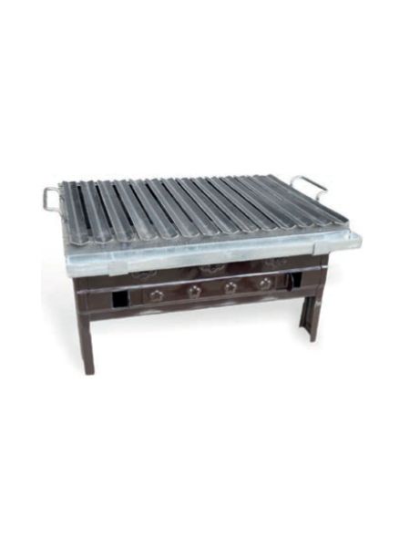 Pres İş - 40cm Karasaç Grated Enamel Kebab BBQ Grill