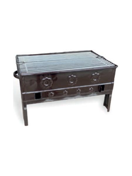 Pres İş - 40cm Wire Grated Enamel Kebab BBQ Grill