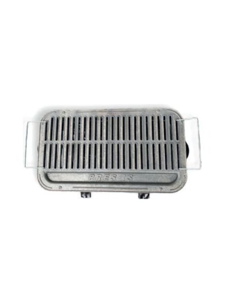 Pres İş - 50cm Cast Iron Grated Enamel BBQ Grill