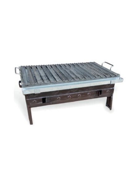 Pres İş - 50cm Karasaç Grated Enamel Kebab BBQ Grill