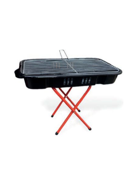 Pres İş - 50cm Wire Grated Legged Enamel BBQ Grill