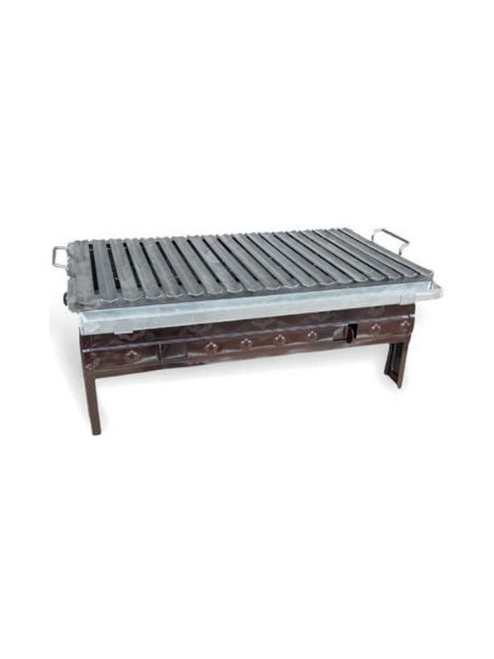 Pres İş - 60cm Karasaç Grated Enamel Kebab BBQ Grill