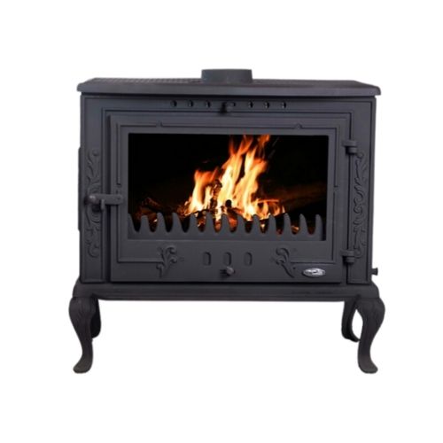 TDS018B 4 SIDED GLASS FIREPLACE WITH ASHTRAY FROM BOTTOM