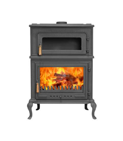 TDS060B FIREPLACE WITH VERTICAL OVEN, SIDE GLASS