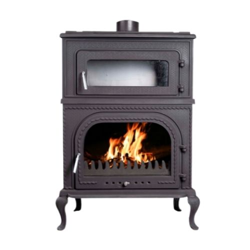 TDS061B FIREPLACE WITH VERTICAL OVEN, SIDE GLASS, SIDE DOOR