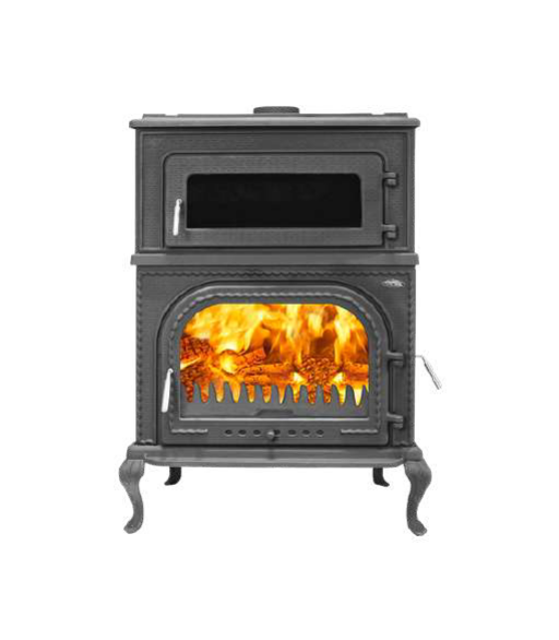 TDS061D FIREPLACE WITH VERTICAL OVEN, SIDE GLASS, SIDE DOOR